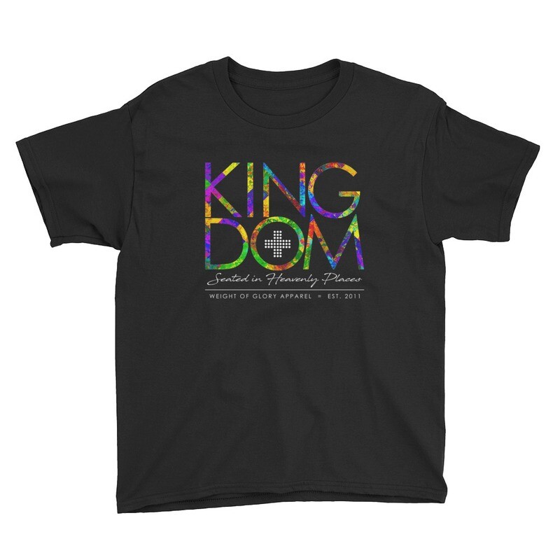 &quot;Kingdom&quot; Coat of Many Colors (Youth) Christian T-Shirt