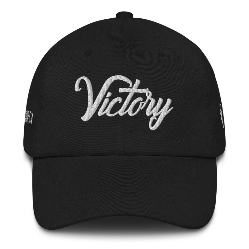 &quot;Victory&quot; Script Style - Unisex Fashion Hat (Christian Apparel)
