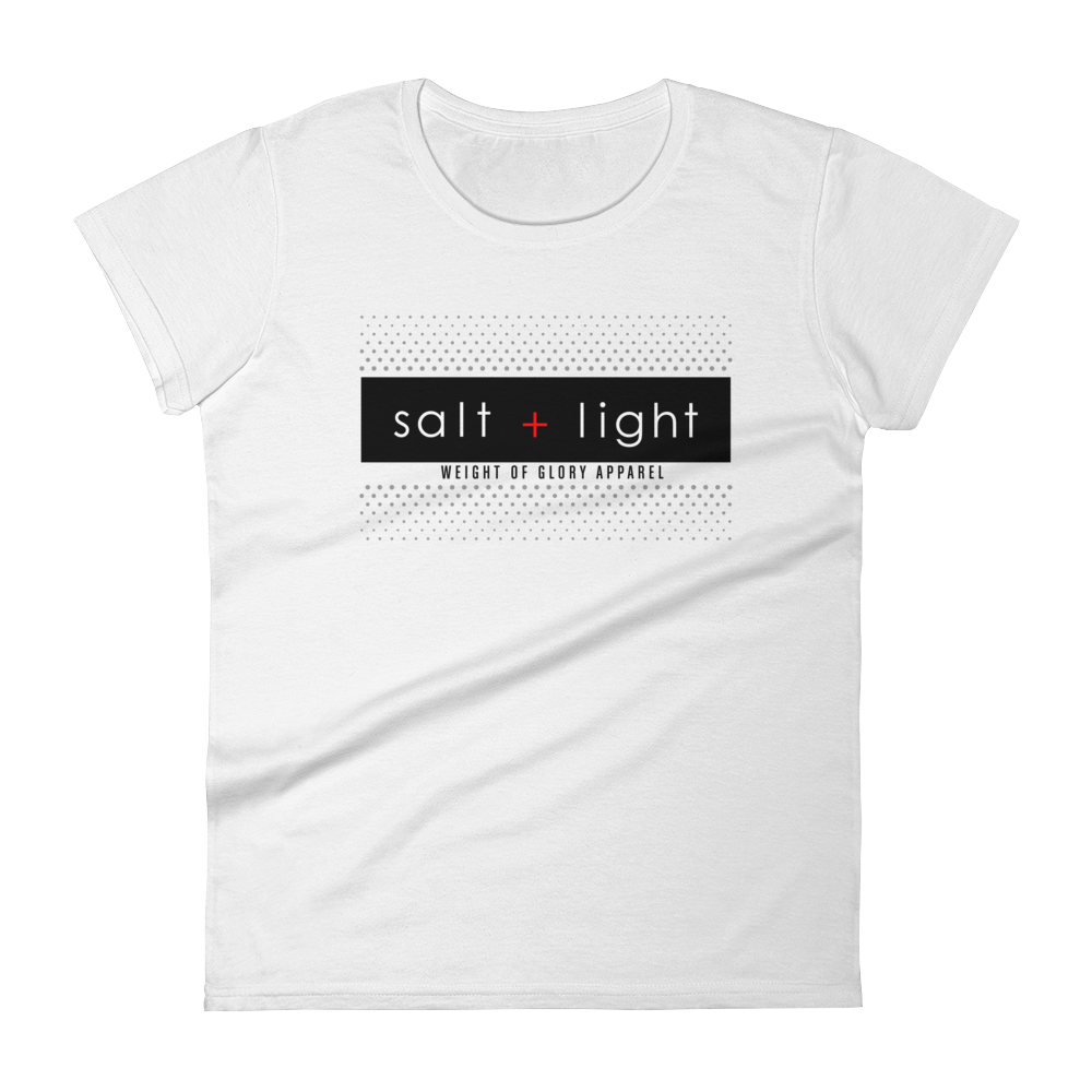 "Salt + Light" Ladies (Relaxed Fit) Christian t-shirt