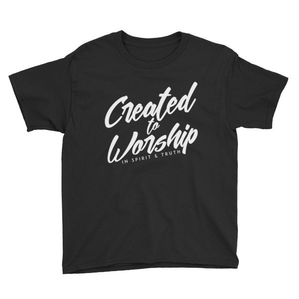 "Created to Worship" Youth Christian T-Shirt