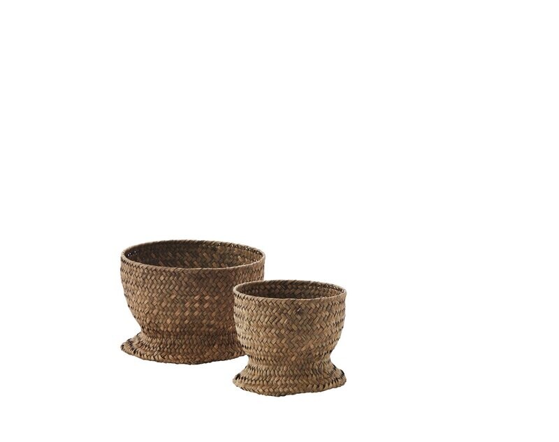 LULIO  Pots tressés -Lot de 2 (Uniquement disponible à la location)
