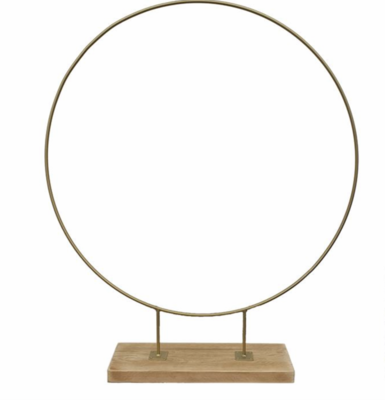 CELIO 1 - Cercle en métal doré 100 cm de diamètre - (Uniquement disponible à la location)