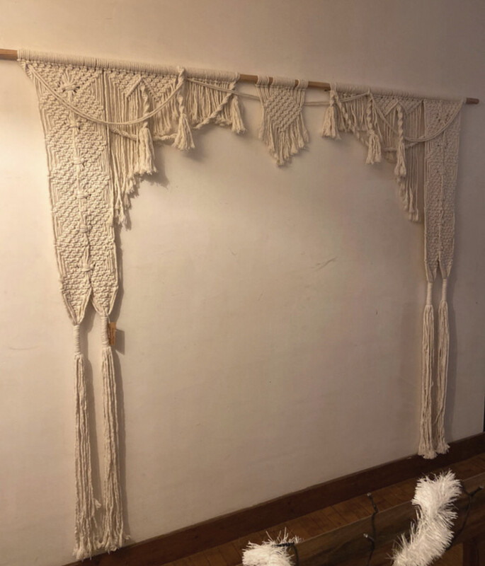 Rideau en macramé n•1