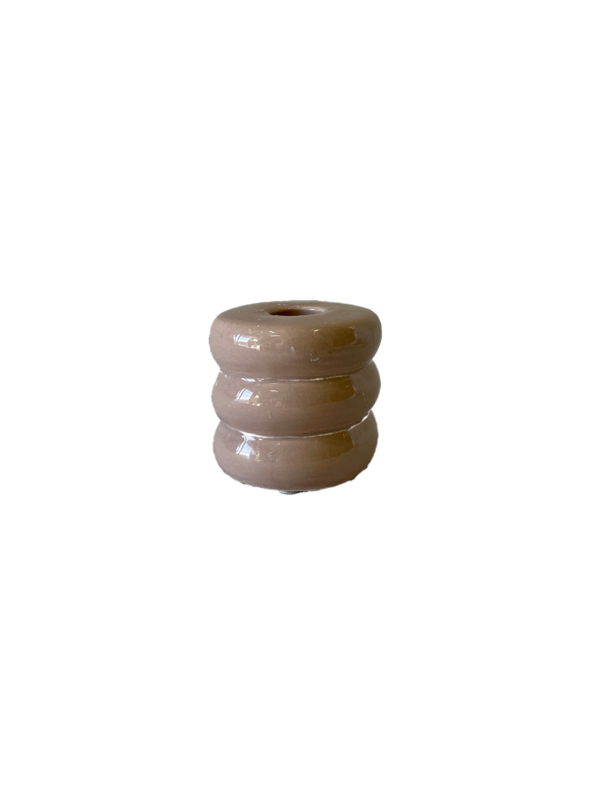 CANDEL - bougeoir céramique rose