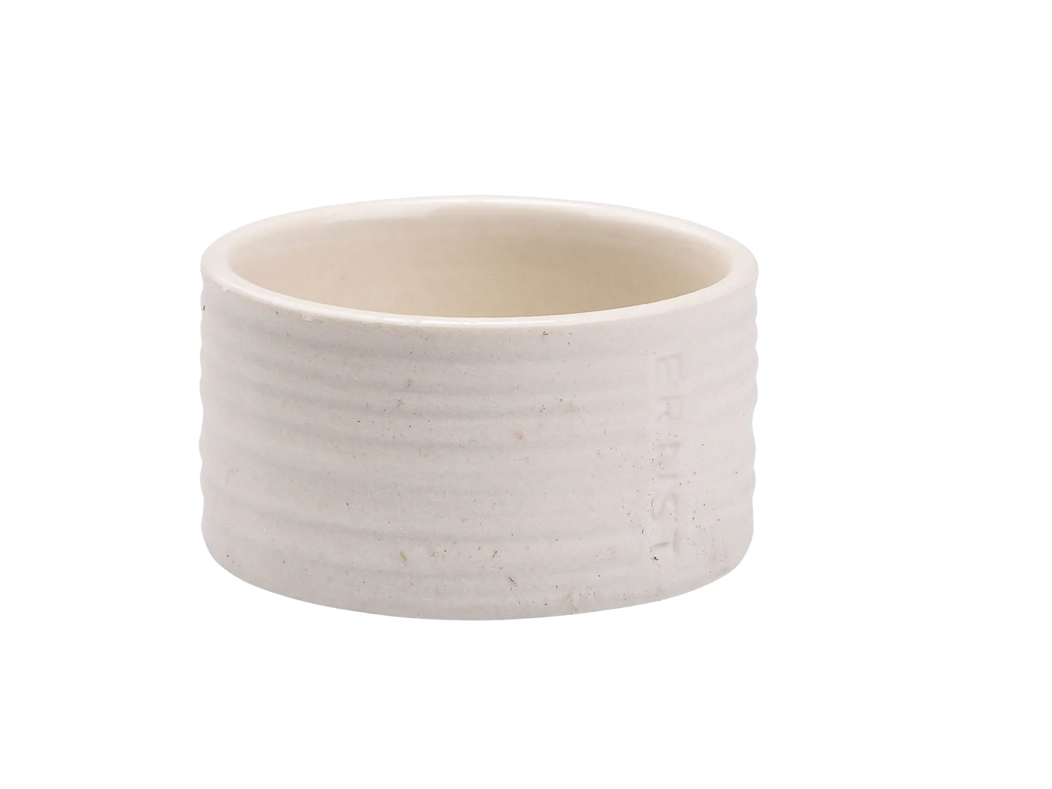 ERNEST - Photophore en grès blanc crème