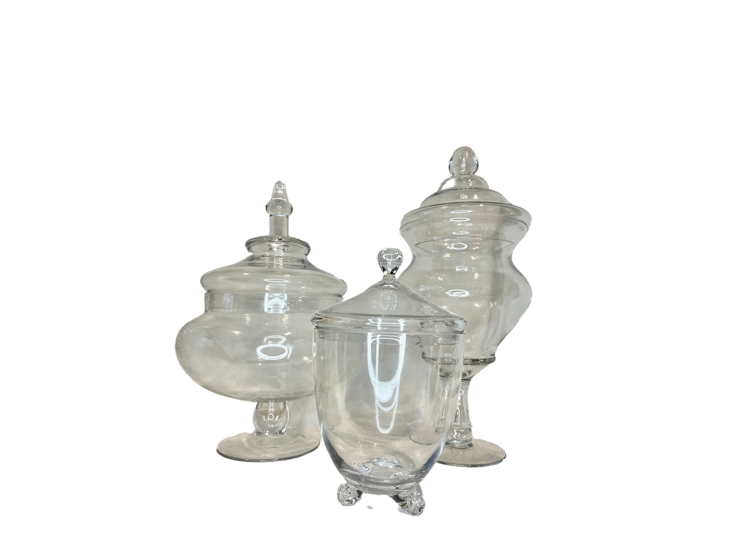 CANDY - Lot de 3 bonbonnières XL