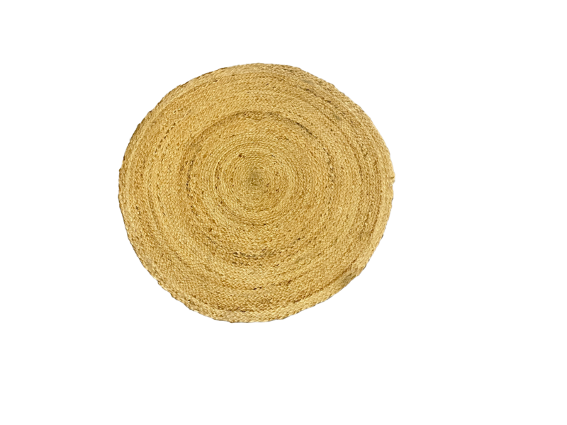LIVIO -  Tapis rond en jute 86 cm (Uniquement à la location)