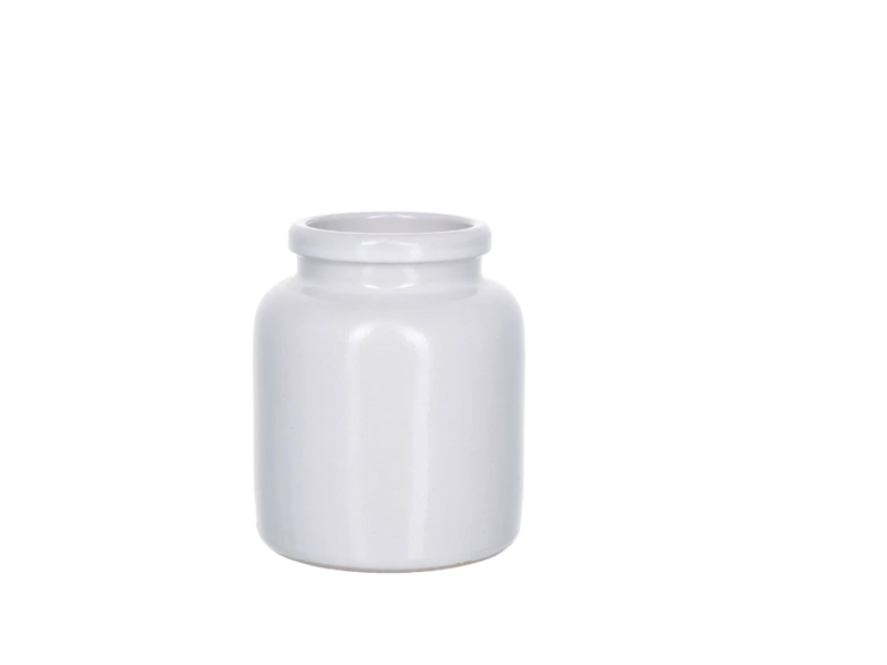 VRIESA  1 - pot à moutarde blanc ((Uniquement disponible à la location)