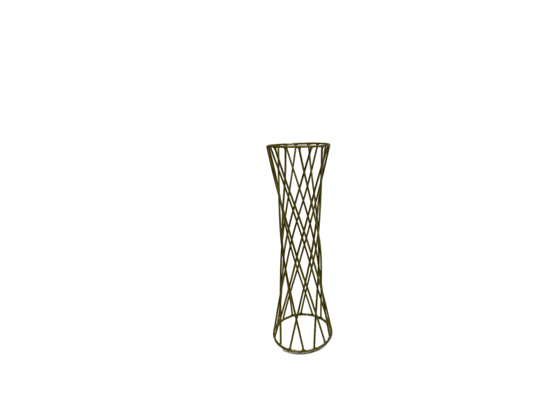 TORNA -  Sellette/colonne en métal doré 70 cm (Uniquement disponible à la location)