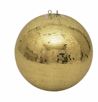 DISCO D 50 - Boule à facette dorée 50 cm