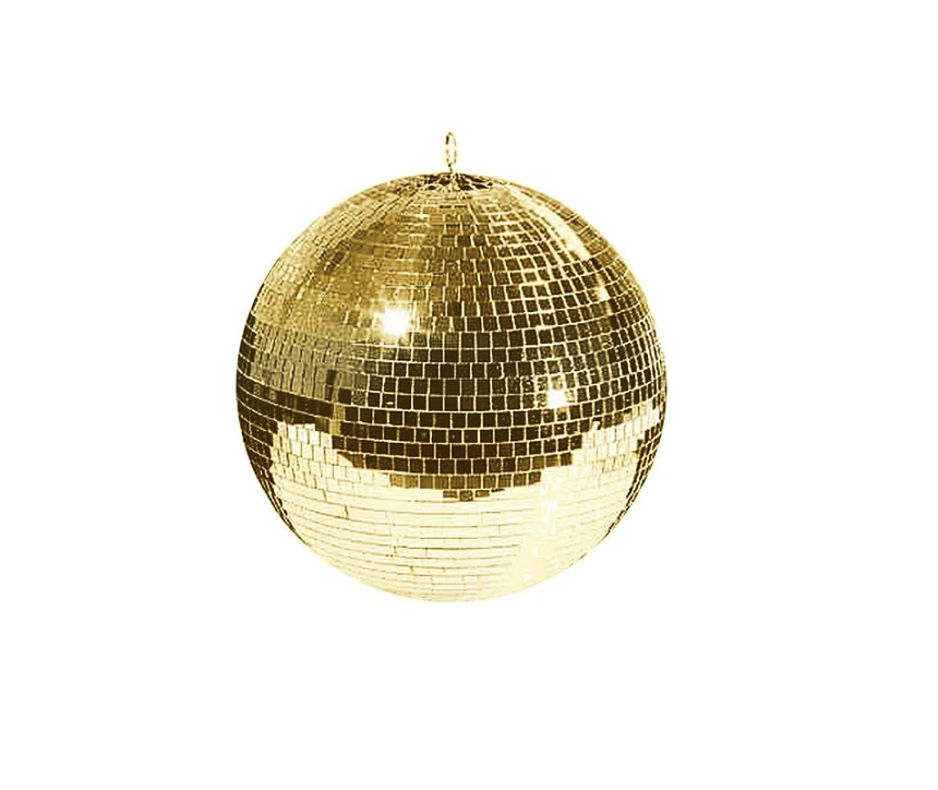 DISCO D 40 - Boule à facette dorée 40 cm