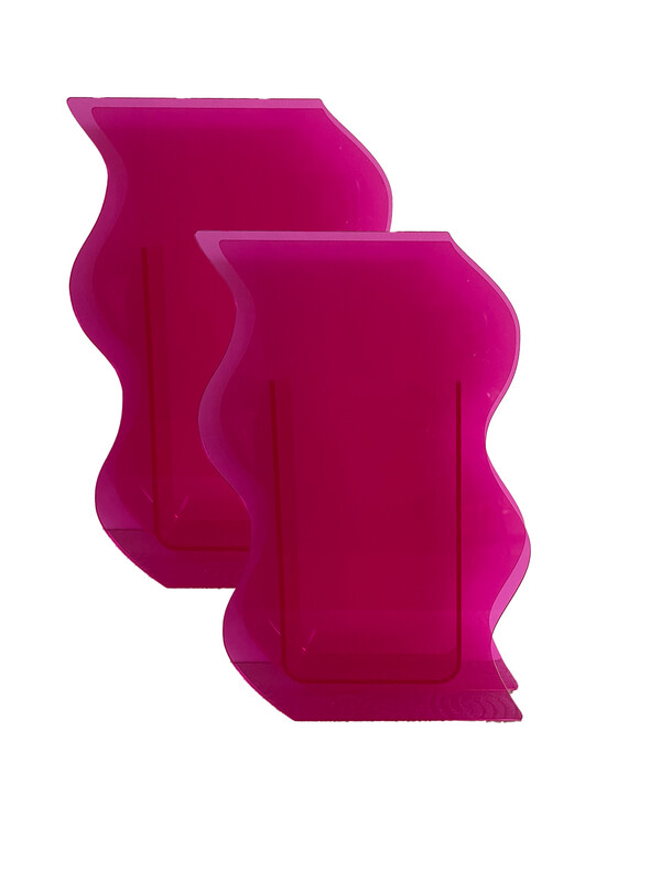 VAIDA - Vase en plexiglas fuschia  (lot de 2)