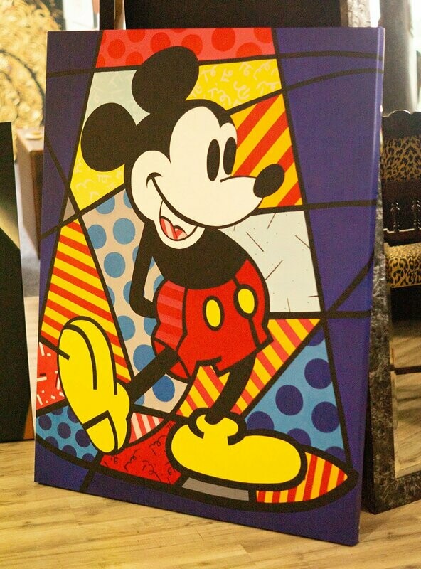 Mickey Rot Canvas Bild