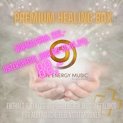 PREMIUM HEALING BOX Vol. 1
| MP3 Format | nach dem Kauf senden wir dir innerhalb 24 Stunden deinen persönlichen Download Link zu.