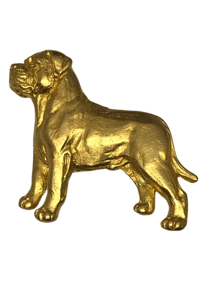 Broche de oro Rottweiler