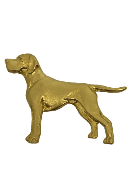 Broche de oro Pointer