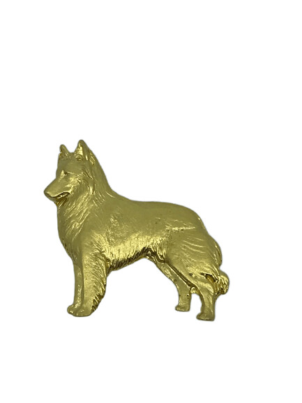 Broche de oro Pastor Belga