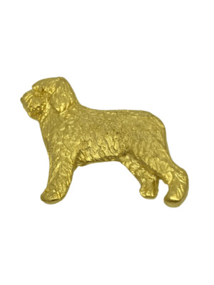 Broche de oro perro de aguas