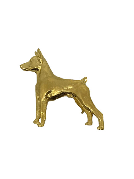 Broche de oro Pinscher