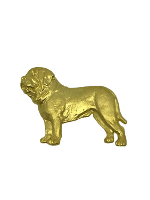 Broche de oro Mastiff