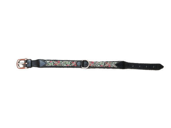 Collar piel negra verona