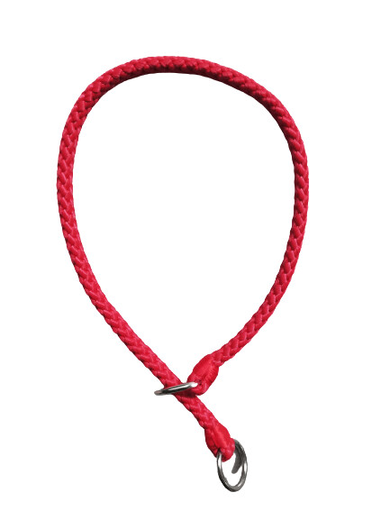Collar ahogo nylon rojo
