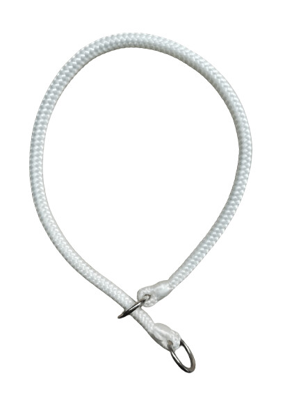 Collar ahogo nylon blanco