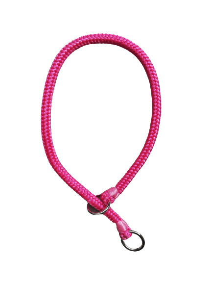 Collar ahogo nylon rosa