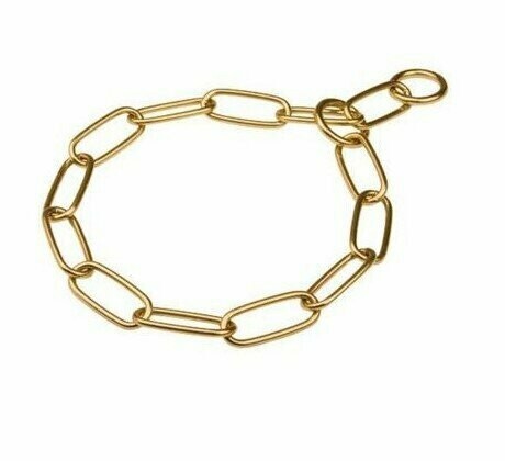 Collar ahogo de bronce eslabón grande
