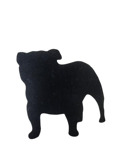 Bulldog Ingles pegatina silueta