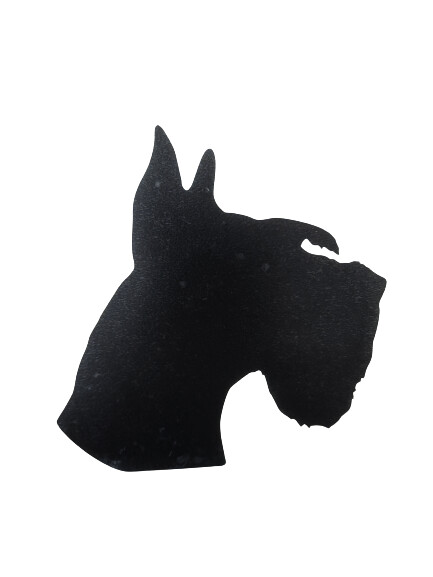 Schnauzer pegatina silueta