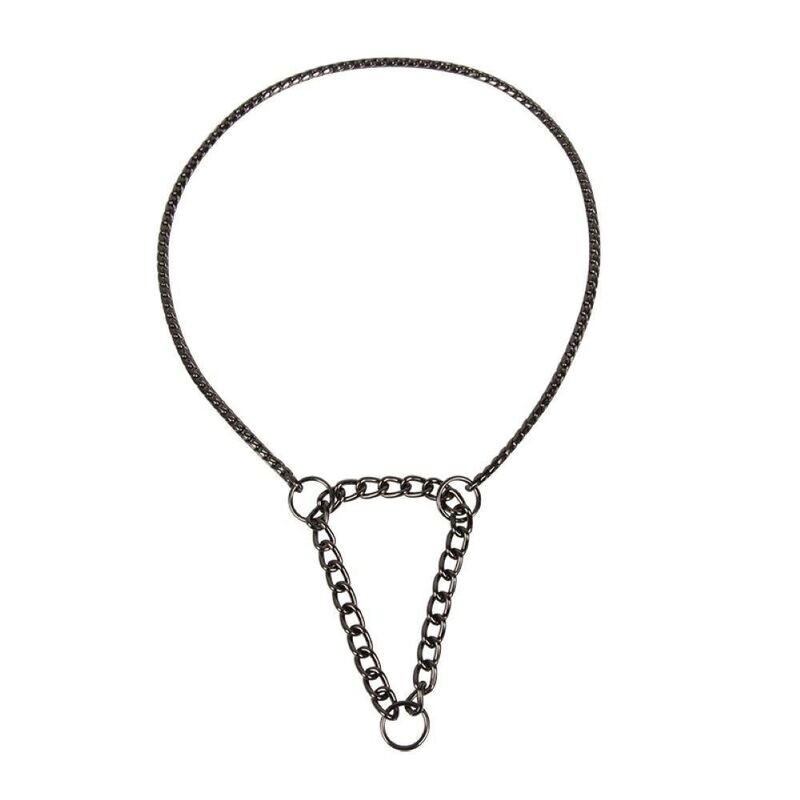 Collar semiahogo serpiente negro