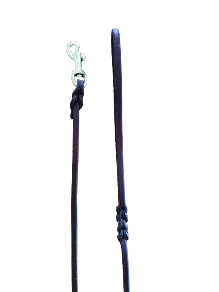 Correa piel plana marrón