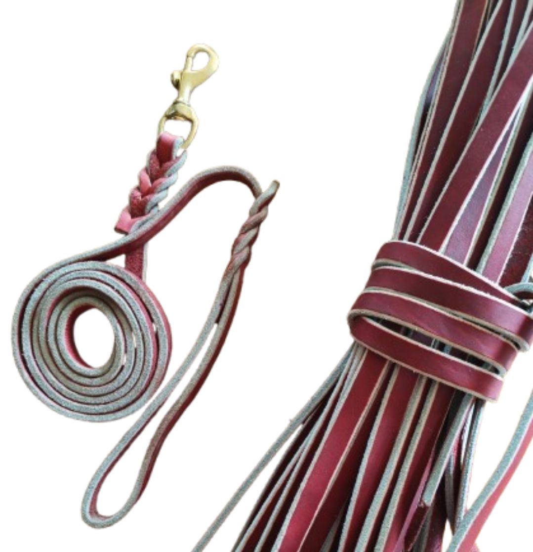 Correa roja piel cuero aleman