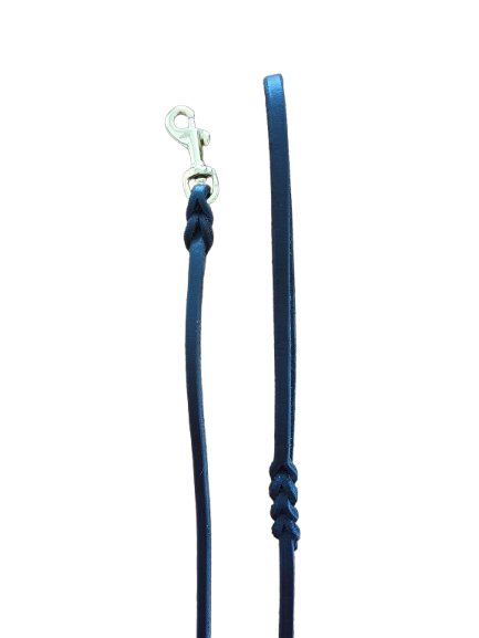 Correa piel plana negra