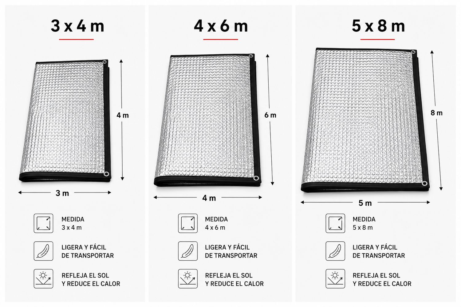 Malla Reflectante de Aluminio para Exposiciones Caninas