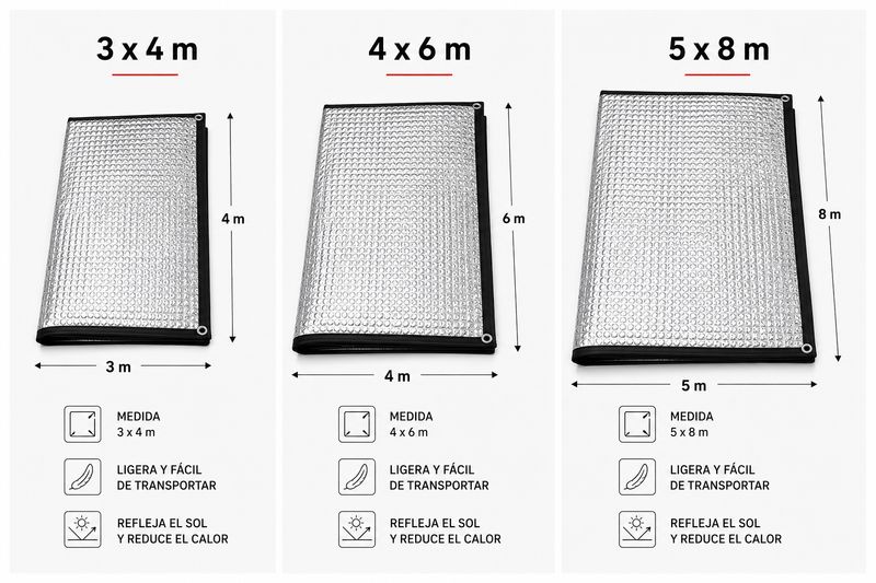 Malla Reflectante de Aluminio para Exposiciones Caninas