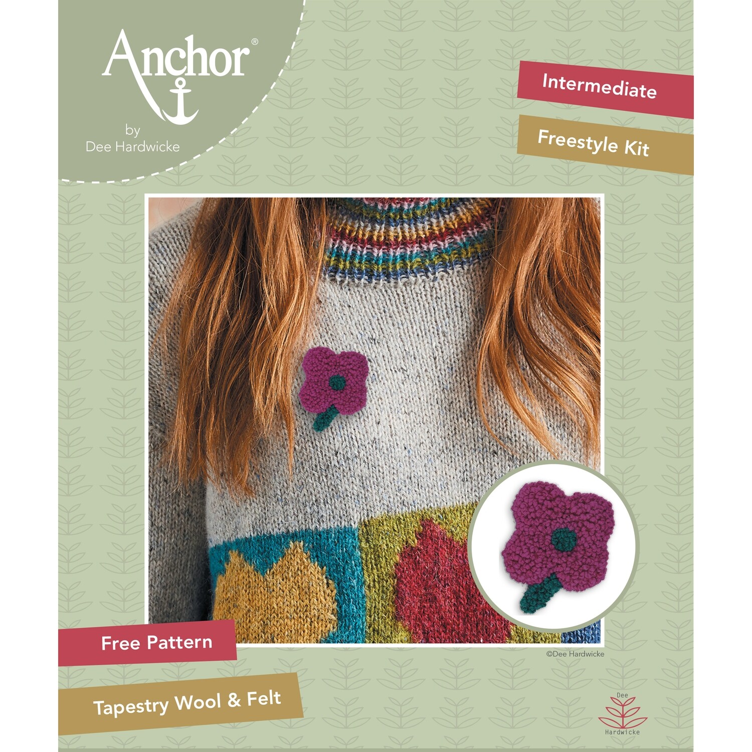 Anchor by Dee Hardwicke - Pink Flower Freestyle Kit