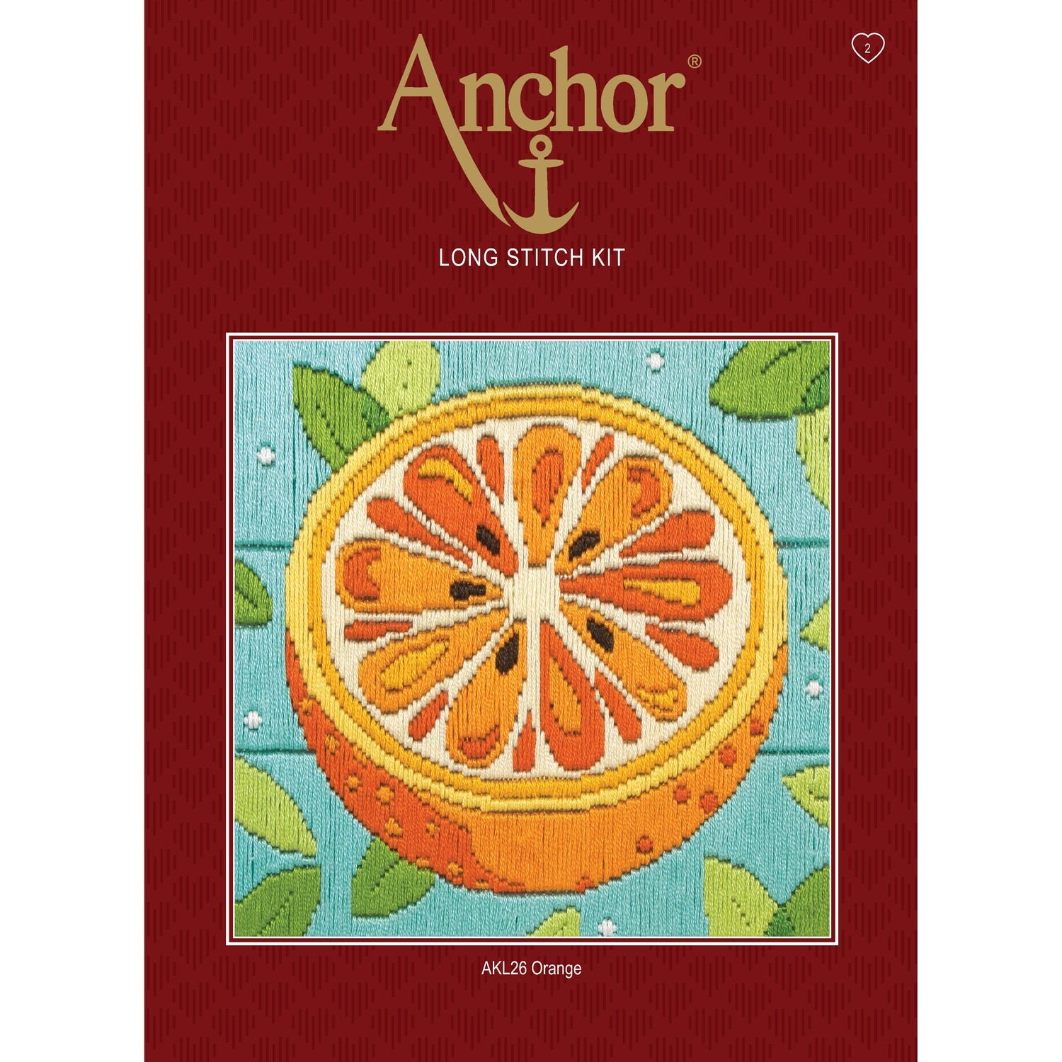 Anchor Starter Long Stitch Kit - Orange