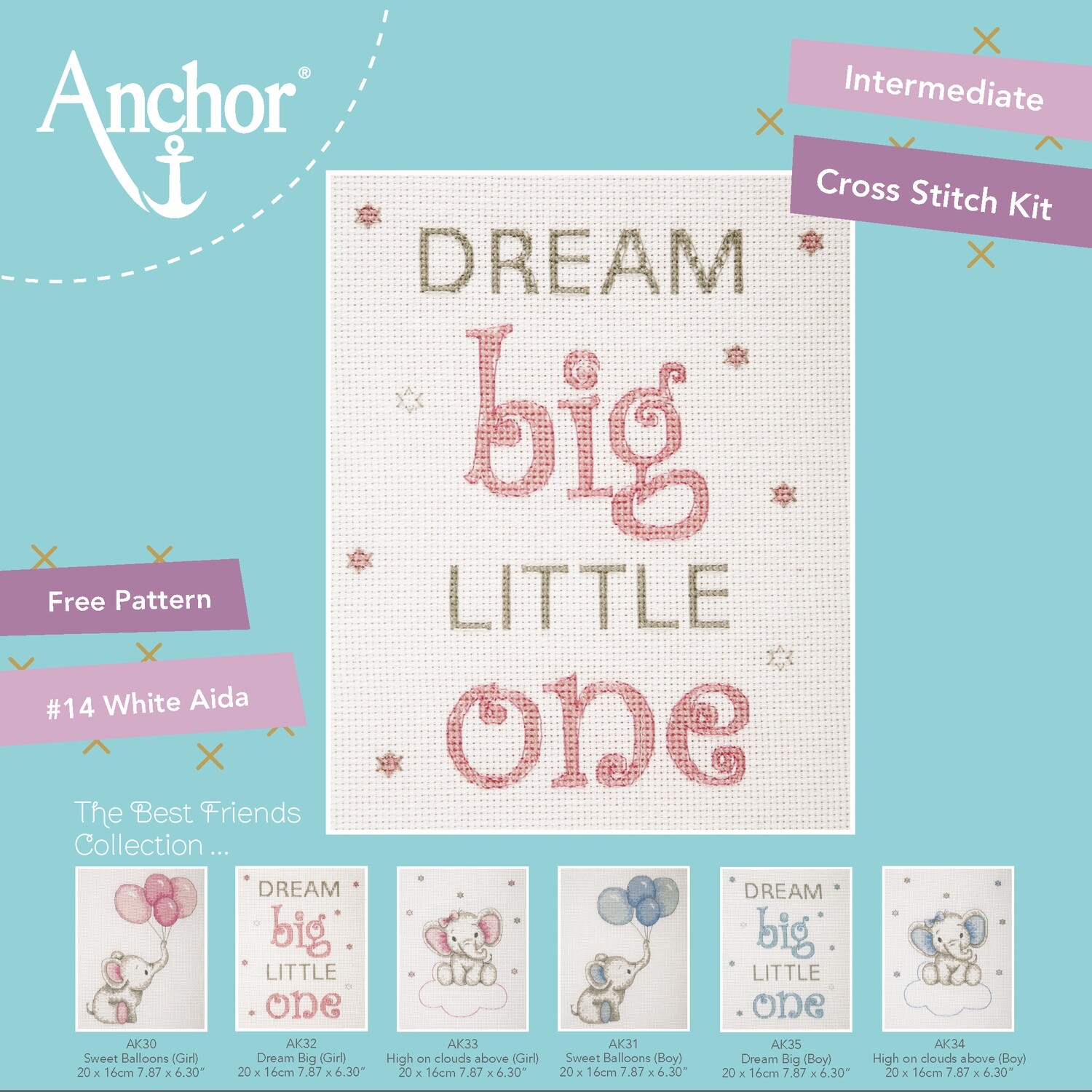 The Best Friends Collection - Dream Big (Pink) 20x16cm