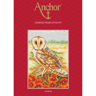 Anchor Essentials Cross Stitch Kit - Owl