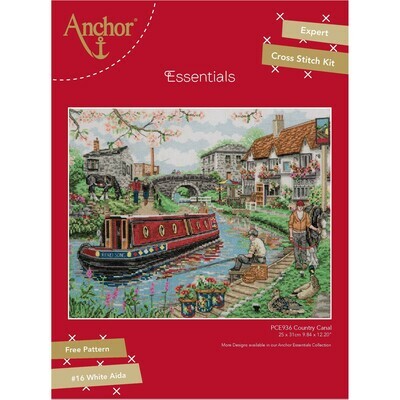 Anchor Essentials Cross Stitch Kit - Country Canal