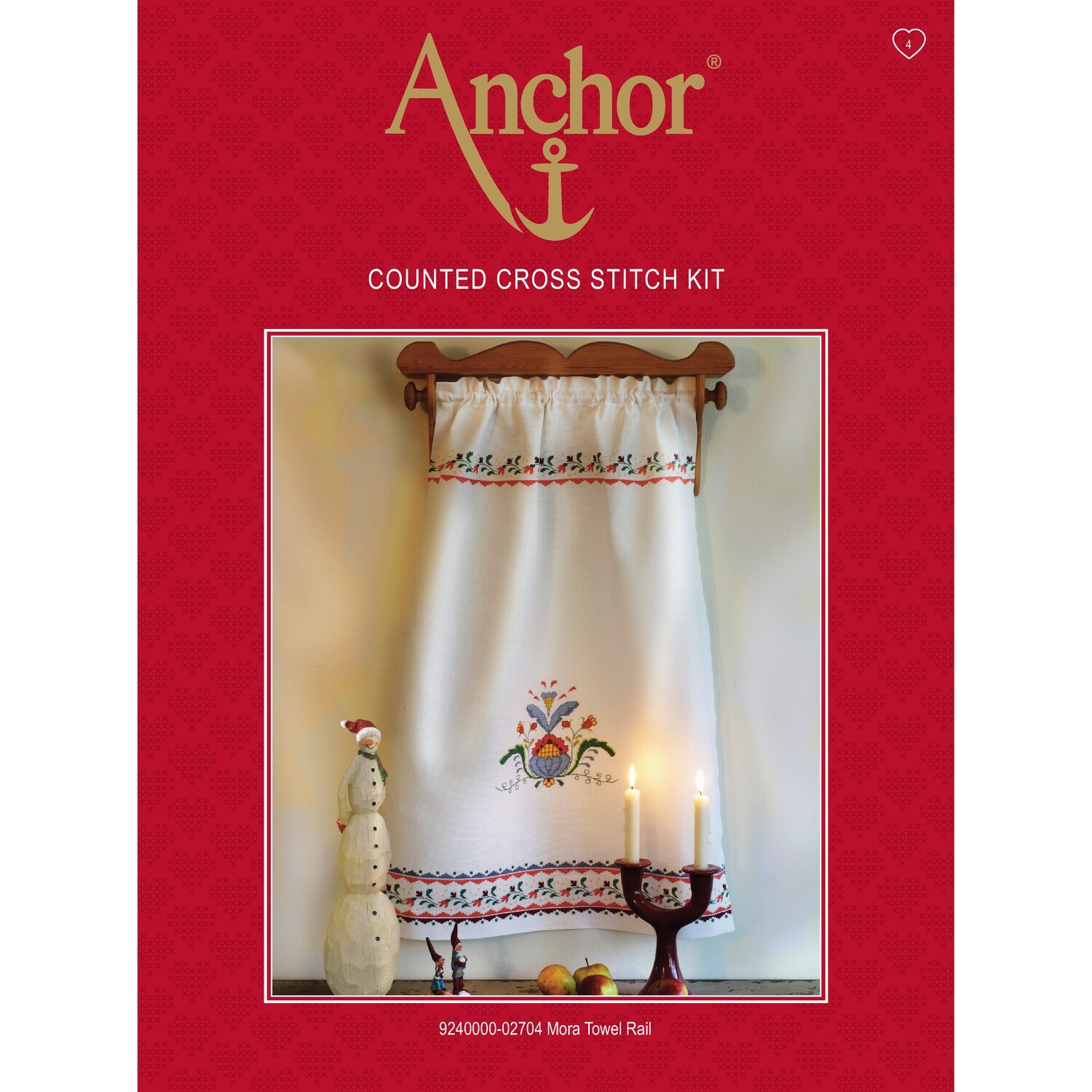 Anchor Essentials Cross Stitch Kit - Mora Towel Rail