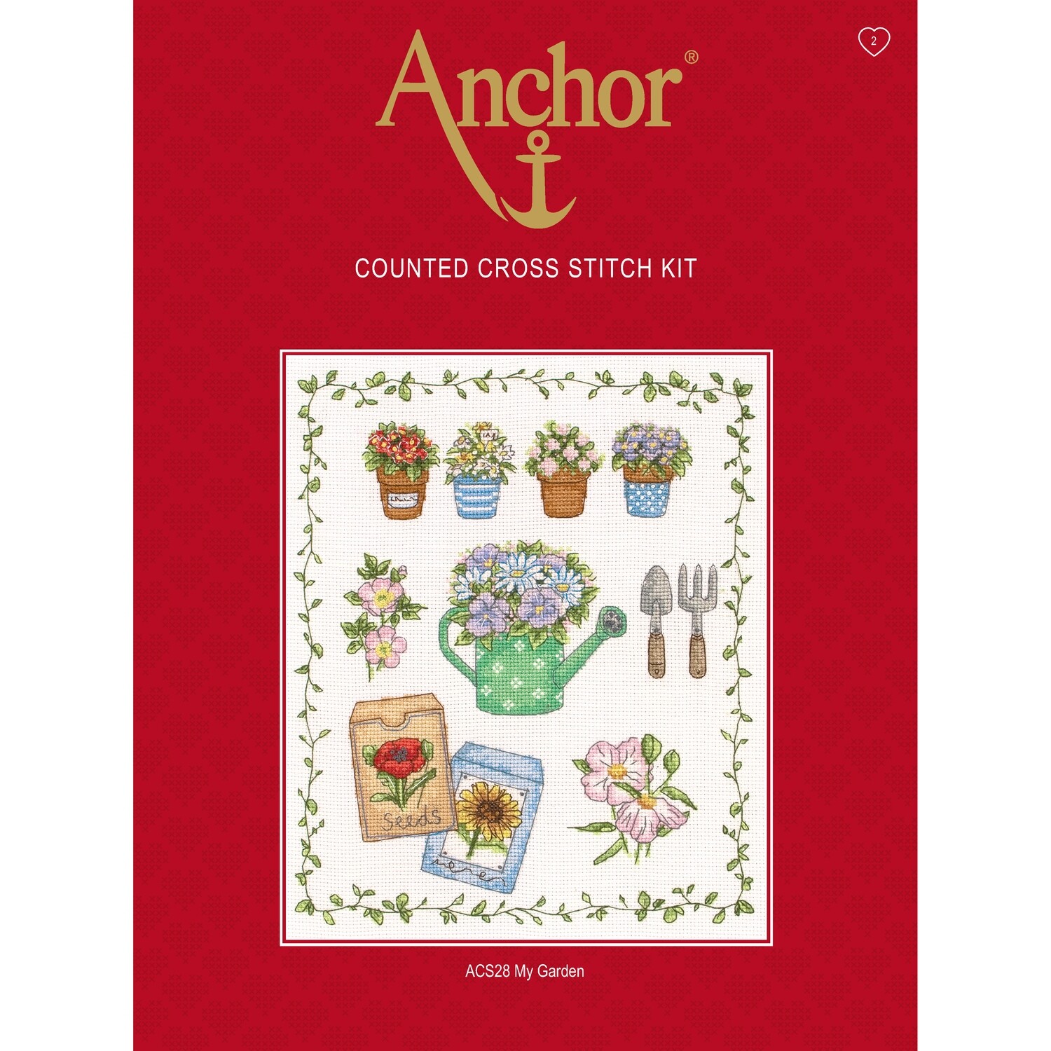 Anchor Essentials Cross Stitch Kit - My Garden