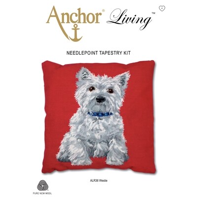 Anchor Living Tapestry Kit - Tapestry Westie Cushion