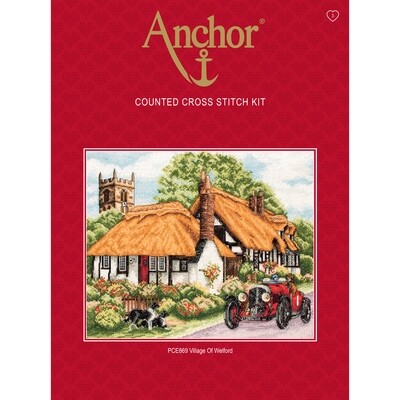 Anchor Essentials Cross Stitch Kit - Village of Welford