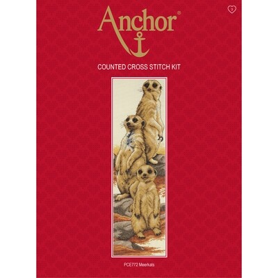 Anchor Essentials Cross Stitch Kit - Meerkats