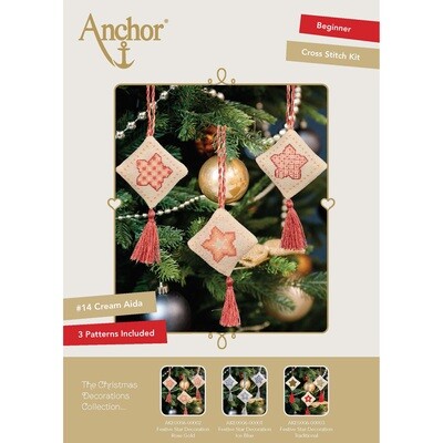 The Christmas Decorations Collection - Festive Star Decoration Rose Gold