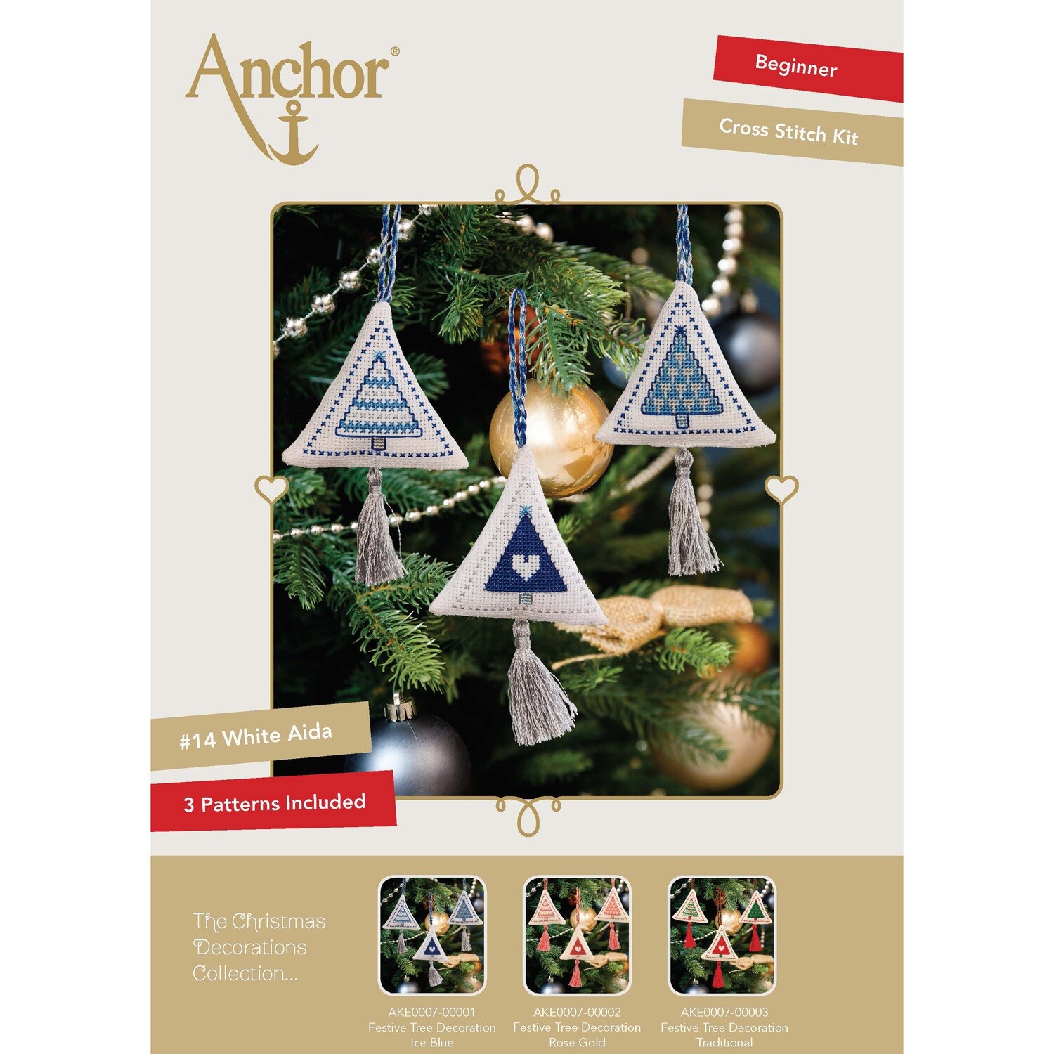 The Christmas Decorations Collection - Festive Tree Decoration Ice Blue