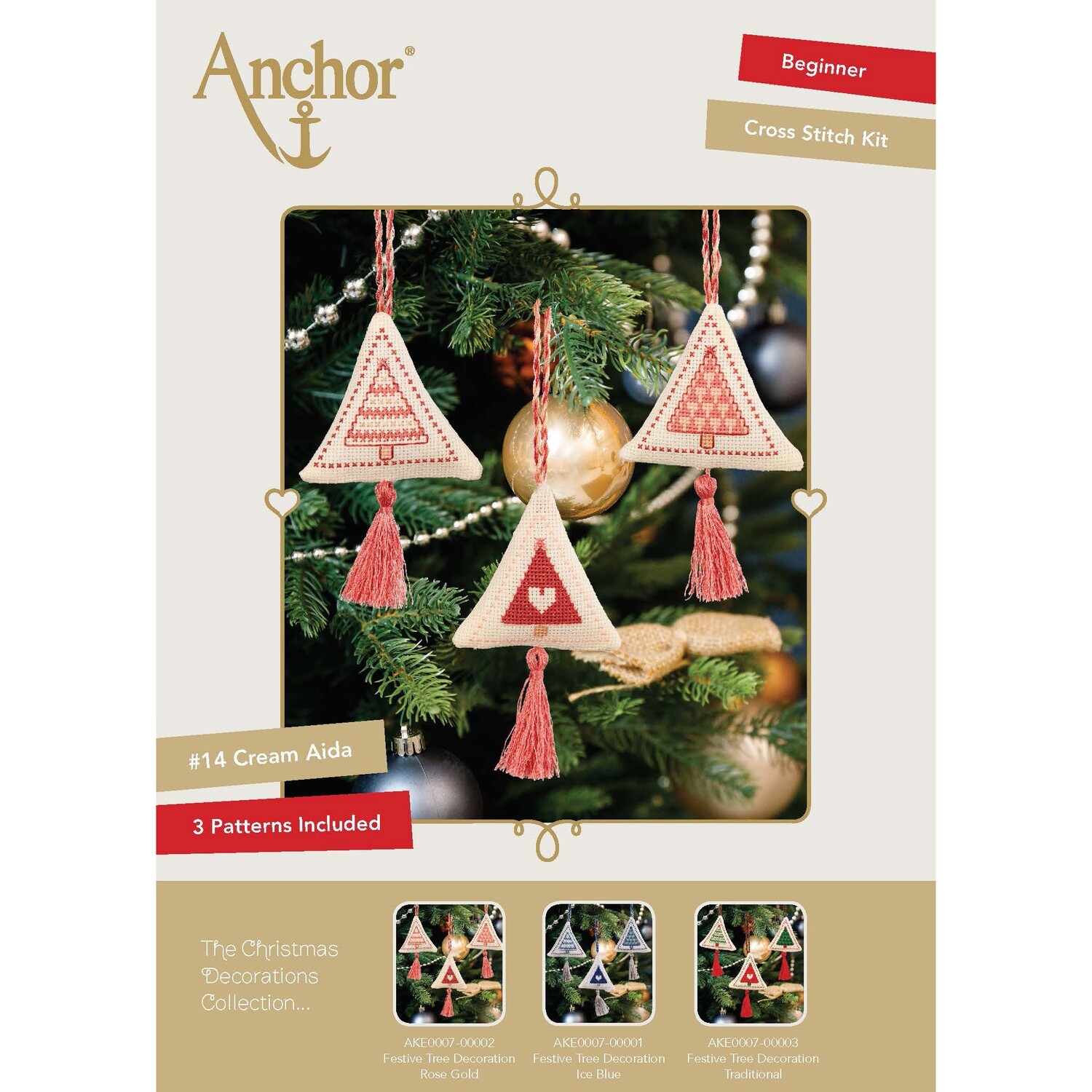 The Christmas Decorations Collection - Festive Tree Decoration Rose Gold